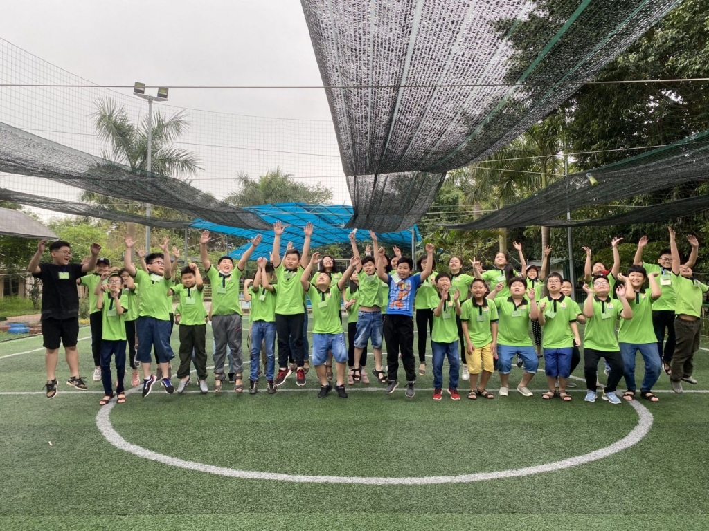 Học sinh trường Tiểu học Phan Chu Trinh vô cùng thích thú với các hoạt động của chương trình