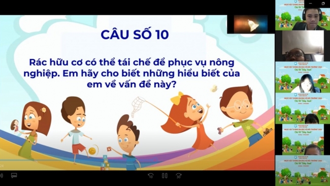 Thiếu nhi Thủ đô cùng chung sức "Sống xanh"