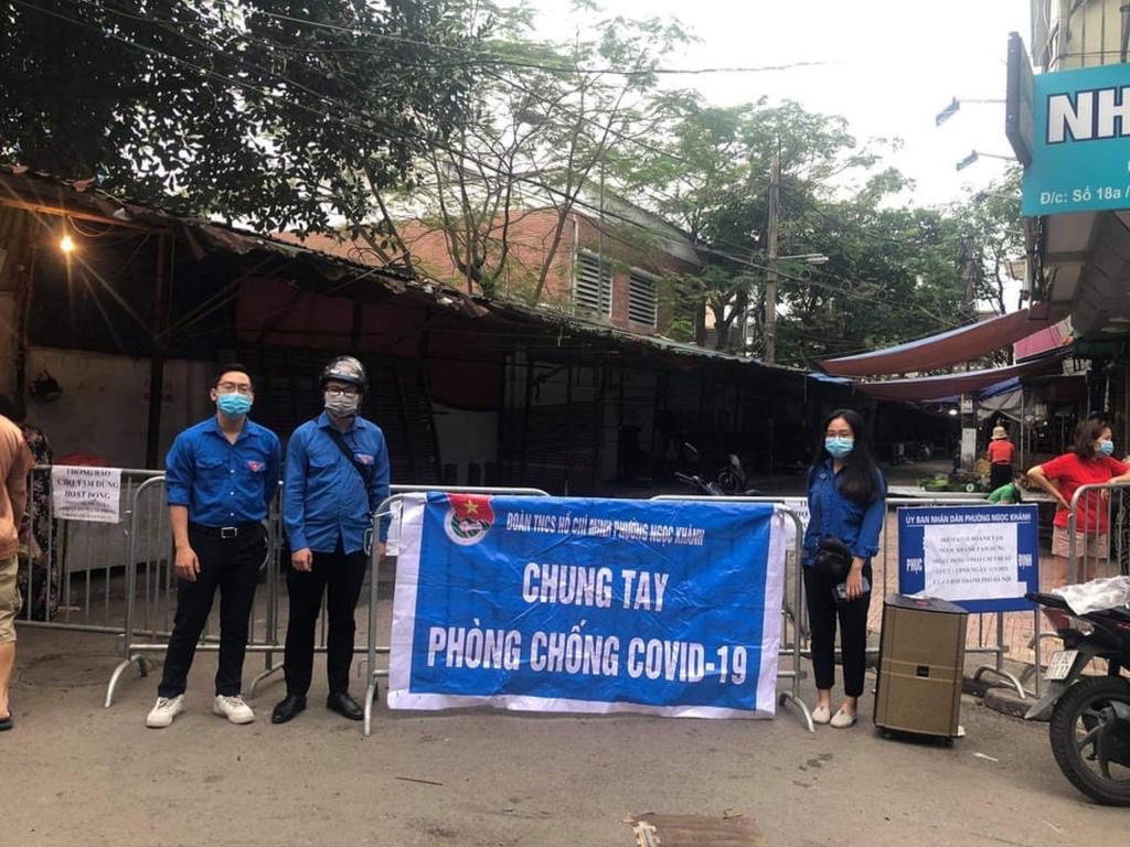 Tuổi trẻ Ba Đình chung tay phòng chống dịch Covid-19