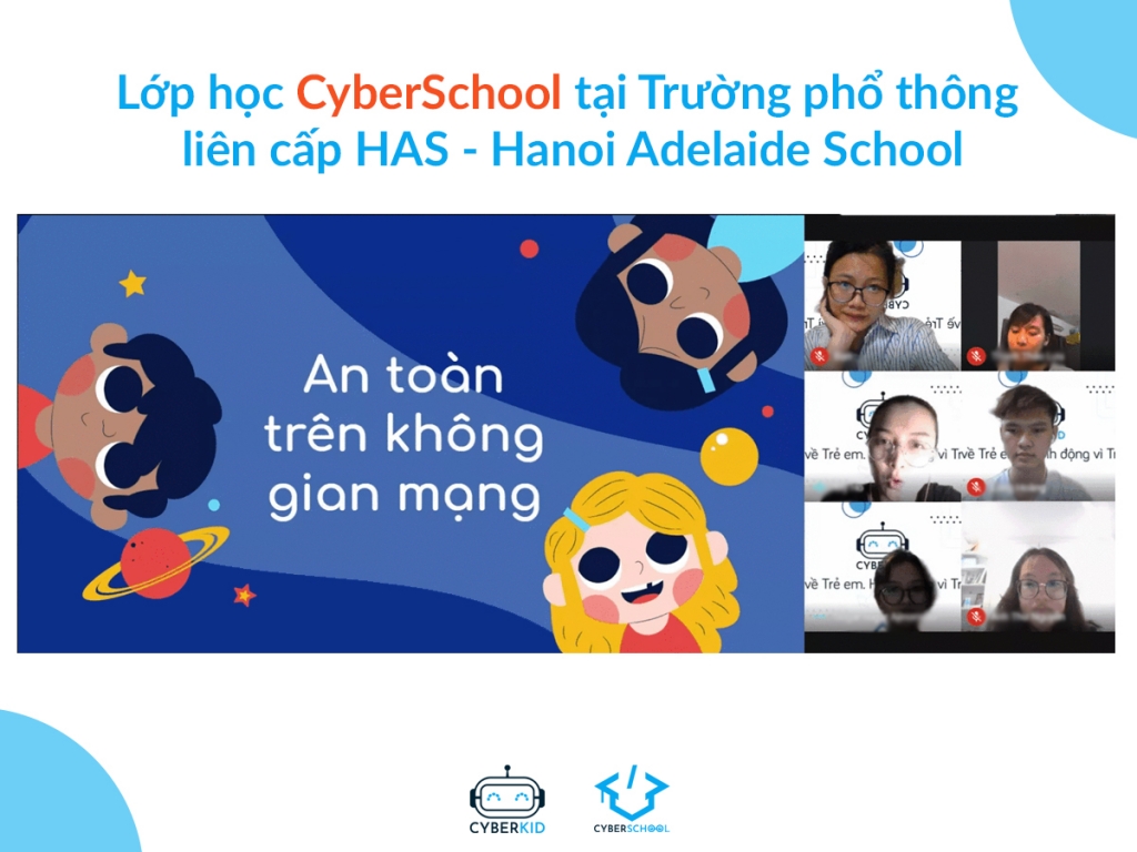 Một lớp học online của CyberSchool 