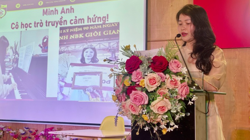 Cô Hồ Thị Hải Yến chia sẻ về hành trình đồng hành cùng học trò