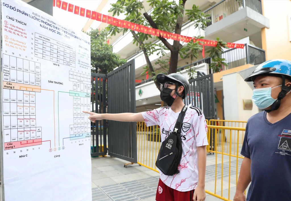 Thí sinh xem sơ đồ phòng thi trước kỳ thi vàpo lớp 10 THPT