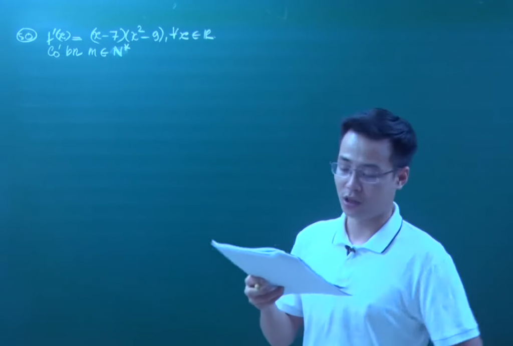 Thầy Đặng Thành Nam chữa chi tiết nhóm câu hỏi vận dụng cao môn toán kỳ thi tốt nghiệp THPTQG 2021 trên youtube