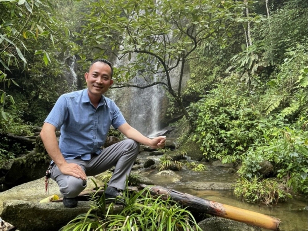 anh Nguyễn Anh Quân tại một buổi dã ngoại