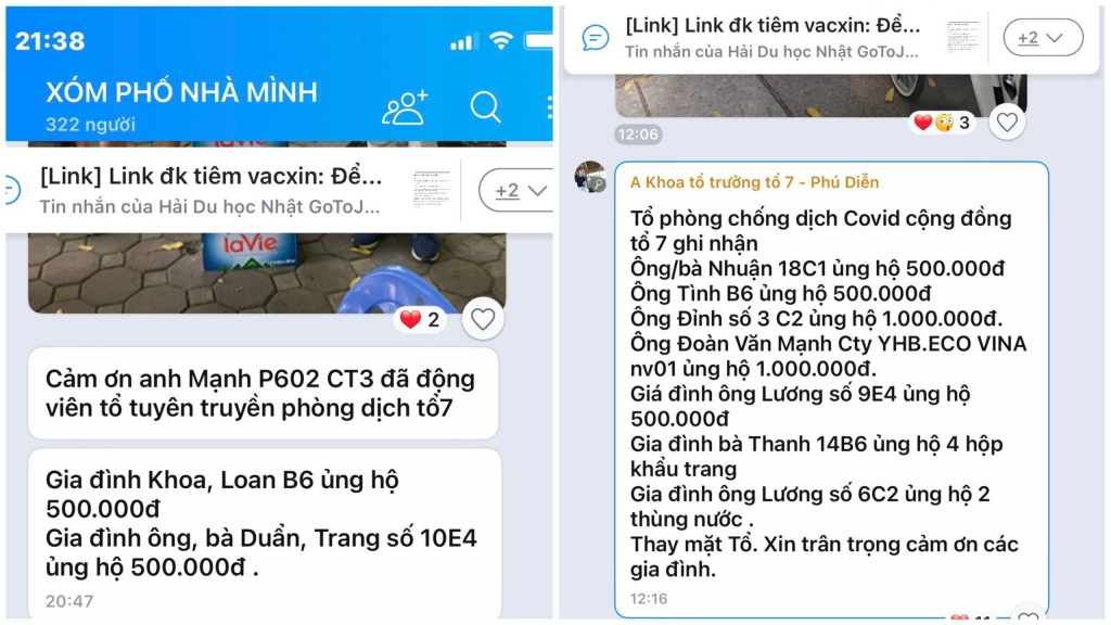Bắc Từ Liêm: Người dân sẻ chia khó khăn, cùng chính quyền chống dịch