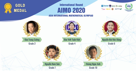 Nguyễn Nam Sơn – 1 trong 5 thí sinh đạt huy chương vàng AIMO 2020