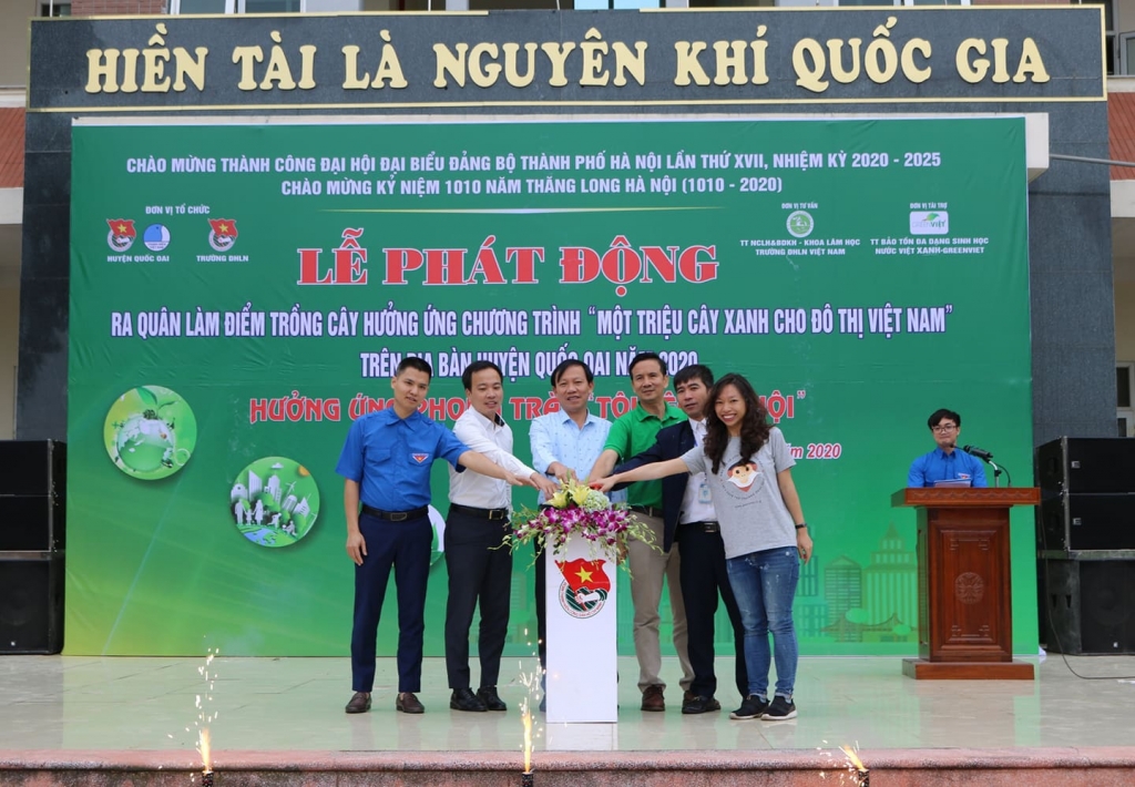 phát động của buổi Lễ ra quân trồng cây xanh 