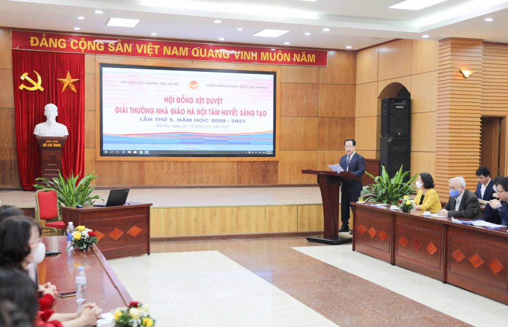 : Vòng chung khảo xét duyệt giải thưởng “Nhà giáo Hà Nội tâm huyết, sáng tạo” lần thứ 5 năm học 2020 – 2021