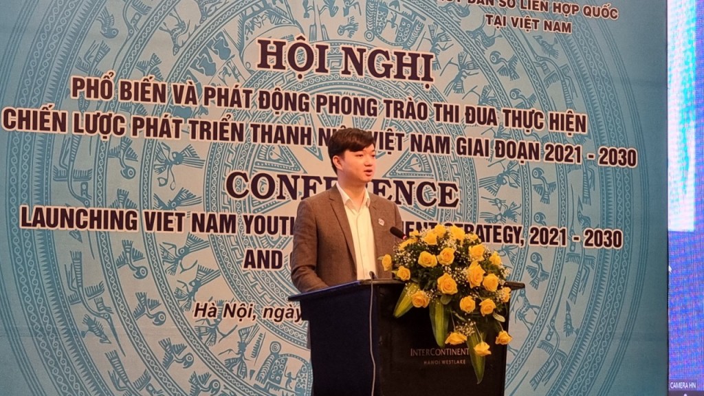 Anh Nguyễn Minh Triết, Bí thư Trung ương Đoàn phát biểu tại chương trình