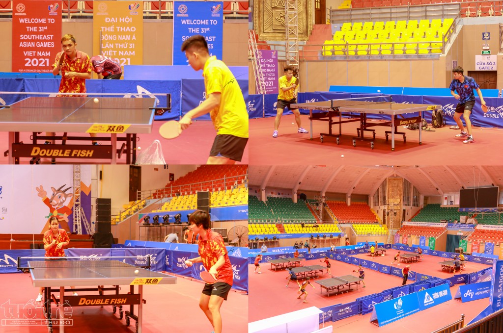 Tăng tốc hoàn thành nơi tranh tài môn bóng bàn SEA Games 31