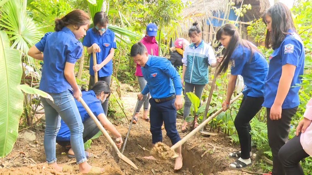 Thanh niên tham gia hoạt động tình nguyện