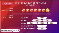 Kết quả xổ số Vietlott ngày 18/2: Trúng đậm hàng chục tỷ với Power 6/55, Max 4D