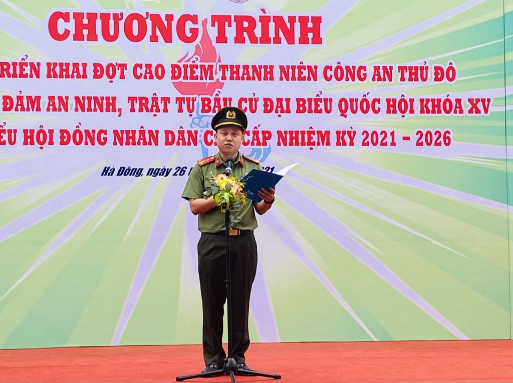 Đại uý Bùi Mạnh Hùng, Bí thư Đoàn Thanh niên CATP Hà Nội