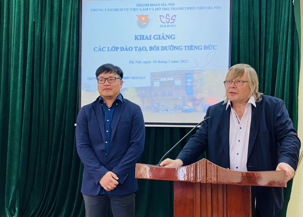 ông Hans- Joachim Radtke - Giám đốc dự án Phát triển thương mại và kinh tế Việt - Đức phát biểu ông Hans- Joachim Radtke - Giám đốc dự án Phát triển thương mại và kinh tế Việt - Đức phát biểu