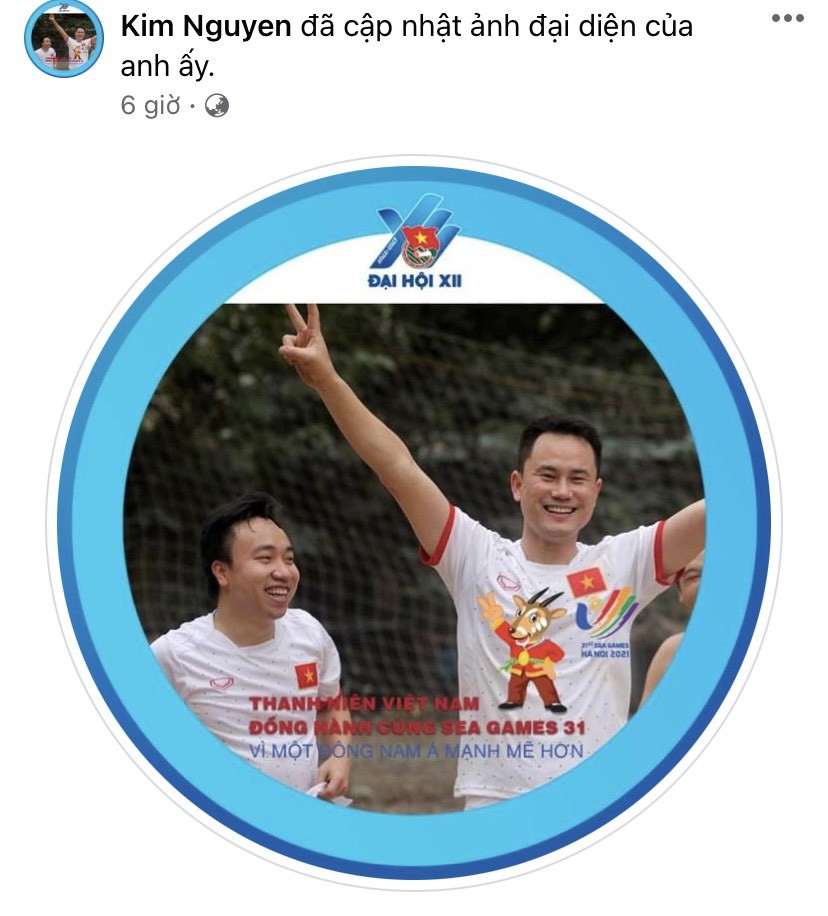 Bạn trẻ thay avatar chào mừng SEA Games 31