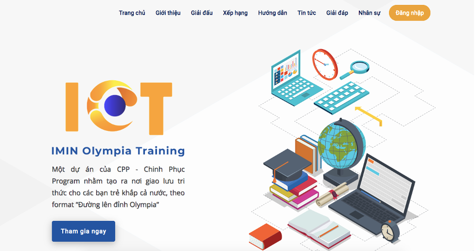 Nền tảng giao lưu tri thức trực tuyến: IMIN Olympia Training (IOT)