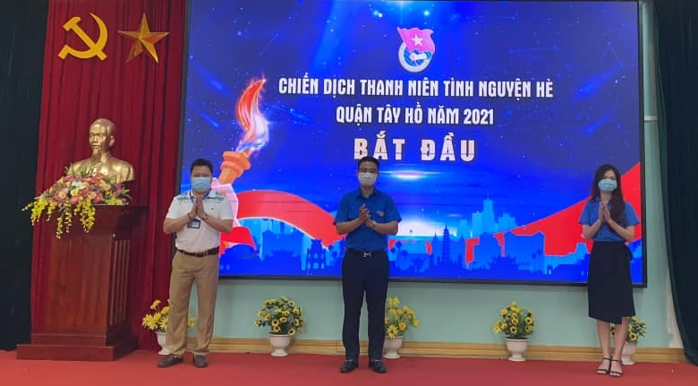 Đoàn Thanh niên quận Tây Hồ phát động Chiến dịch Thanh niên tình nguyện hè 2021