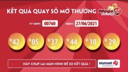 Kết quả xổ số Vietlott ngày 27/6: Nắm bắt cơ hội trúng hàng chục tỷ đồng với Mega 6/45