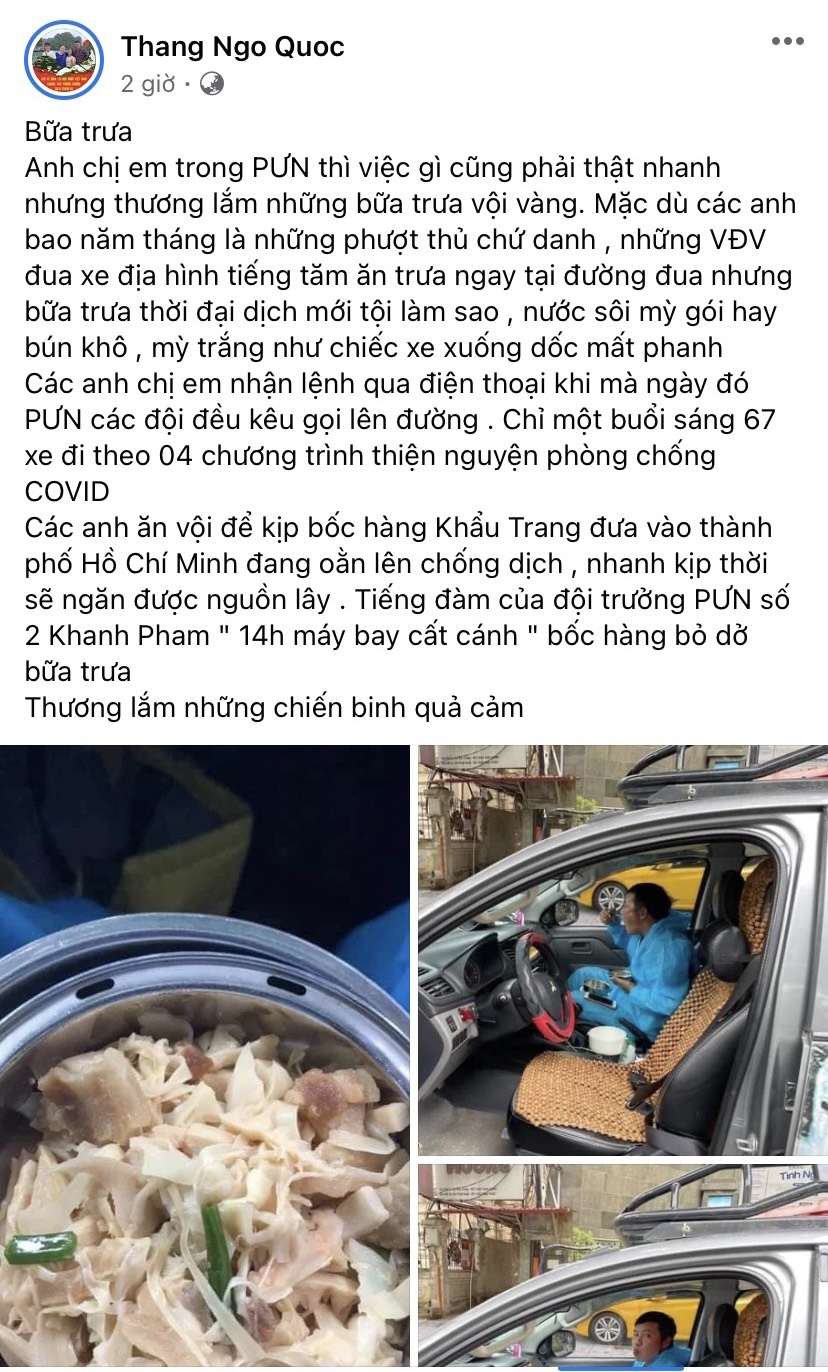 Xúc động những dòng tin của các “anh tài” xe bán tải