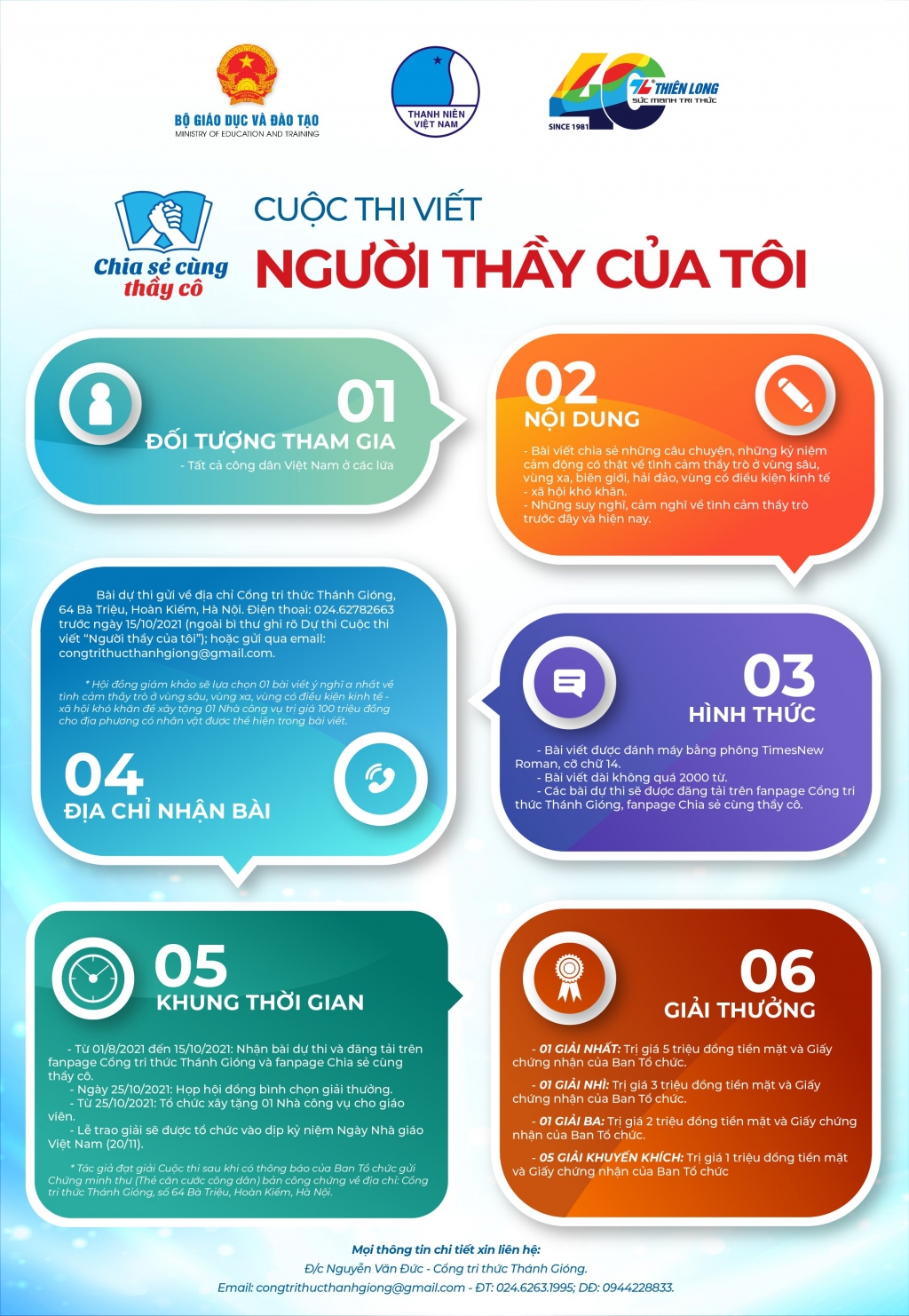 Nhiều giải thưởng hấp dẫn