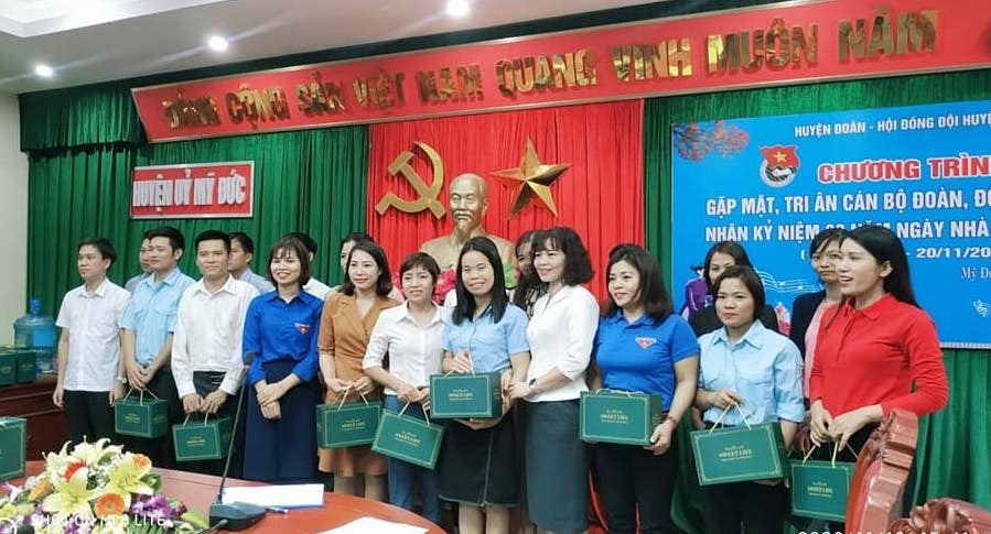 Gặp mặt tri ân các thầy cô là cán bộ Đoàn, Đội huyện Mỹ Đức