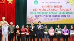 Vĩnh Phúc: Công ty Cổ phần Tập đoàn Phúc Sơn trao 168 suất quà Tết tặng hộ nghèo