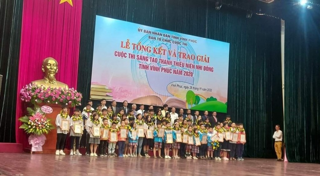 Học sinh trường THCS Hoàng Lâu đạt giải Cuộc thi sáng tạo thanh thiếu niên nhi đồng tỉnh Vĩnh Phúc năm 2020