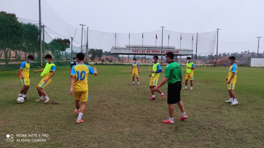 CLB Hải Nam Vĩnh Phúc tập luyện tích cực trước mùa giải 2021.