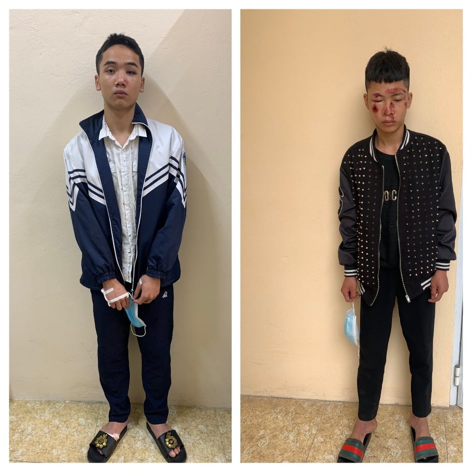 2 đối tượng tại cơ quan Công an huyện Bình Xuyên