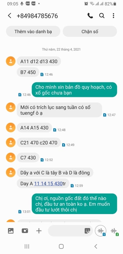 PV báo Tuổi trẻ Thủ đô liên hệ đối tượng bán đất tại xã Hướng Đạo, huyện Tam Dương