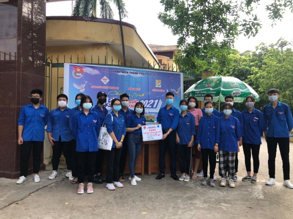 Đoàn thanh niên thành phố Phúc Yên sẵn sàng “Tiếp sức” kỳ thi tốt nghiệp THPT năm 2021