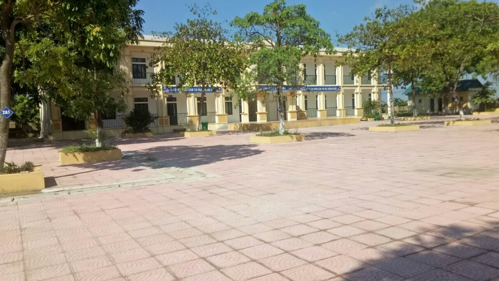 Dãy nhà mới khang trang sạch sẽ mới được tu sửa năm 2020