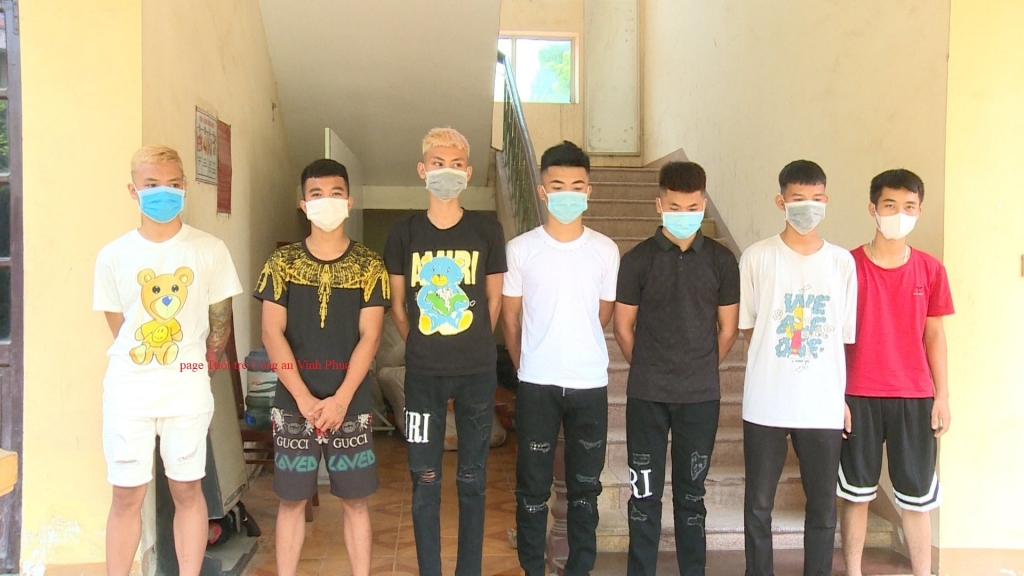 7 đối tượng tại cơ quan Công an