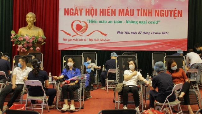 Phúc Yên (Vĩnh Phúc): Hiến máu an toàn - không ngại Covid-19