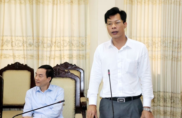Đ.c Nguyễn Hoài Nam, Phó Bí thư TT thành ủy phát biểu tại hội nghị