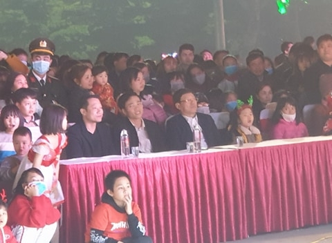 Các đại biểu dự Chương trình chào đón năm mới 2021.