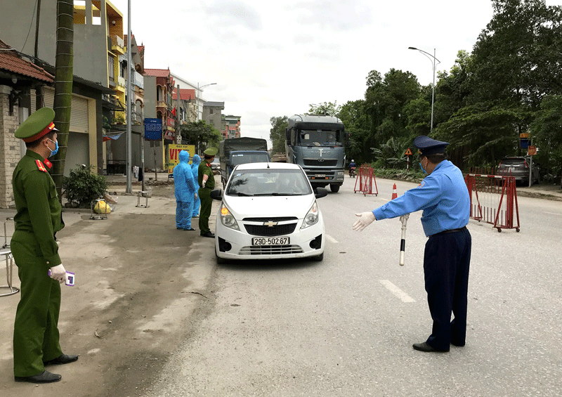 Bắc Ninh thành lập 2 chốt kiểm soát người và phương tiện vào tỉnh, thực hiện tốt công tác phòng, chống dịch,