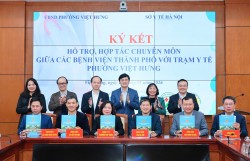 Các bệnh viện hỗ trợ, hợp tác chuyên môn với Trạm Y tế phường