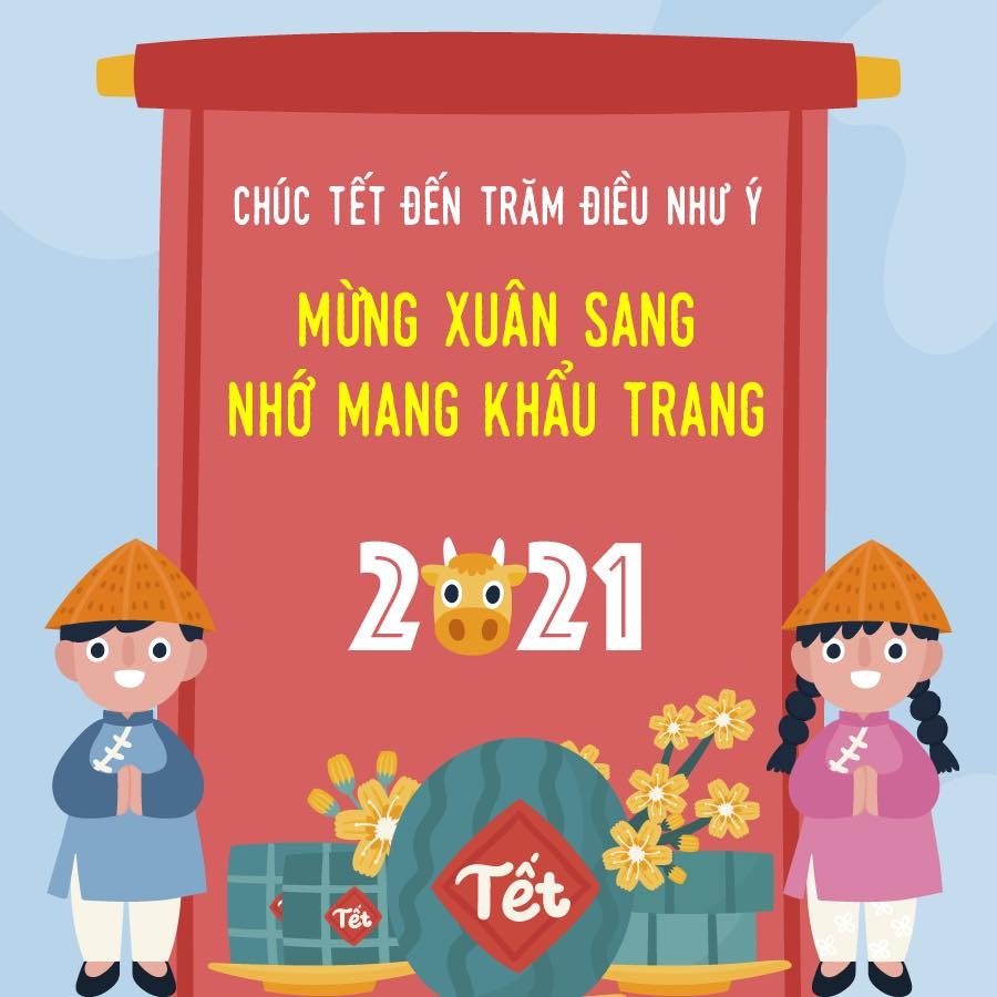 Bộ Y tế gửi đến thông điệp ''Tết khẩu trang 2021'' tới cộng đồng