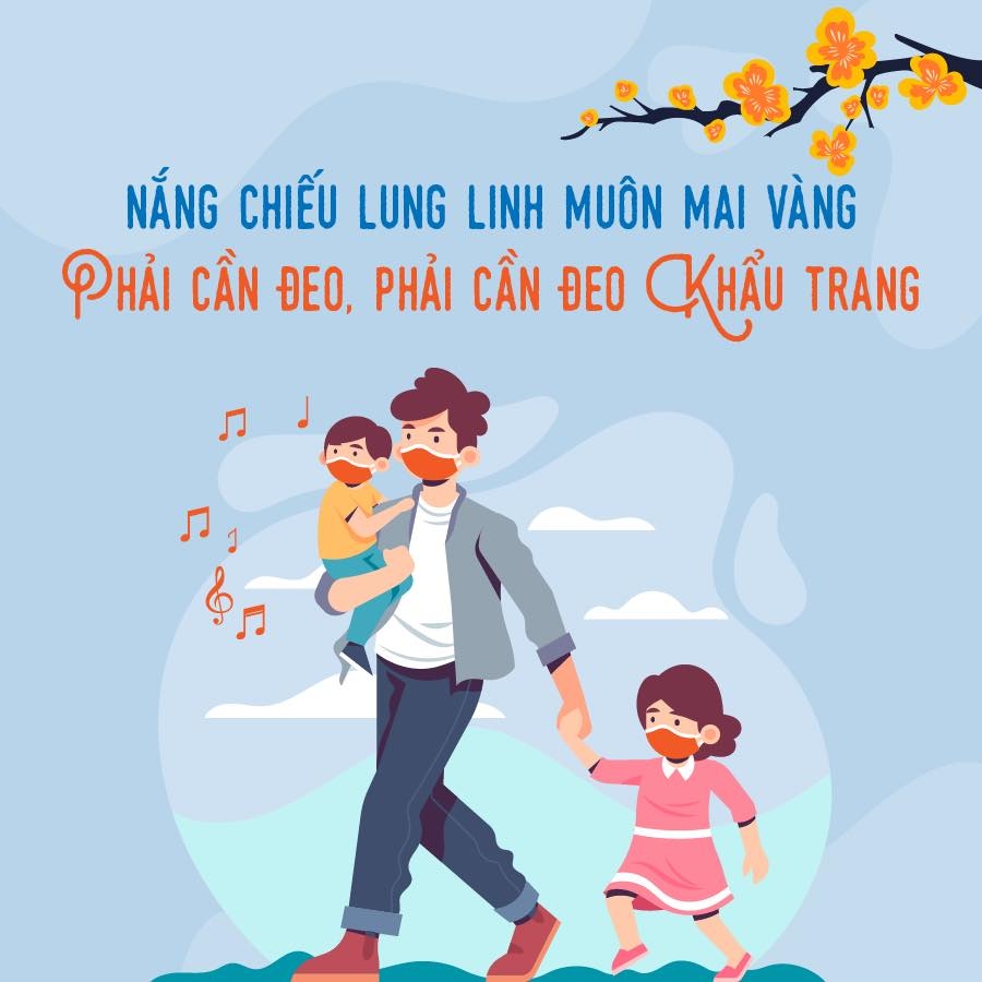 Bộ Y tế gửi đến thông điệp ''Tết khẩu trang 2021'' tới cộng đồng