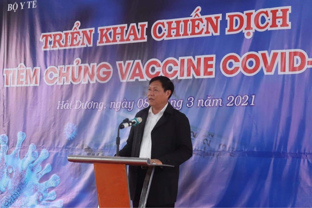 Thứ trưởng Bộ Y tế Đỗ Xuân Tuyên phát biểu.