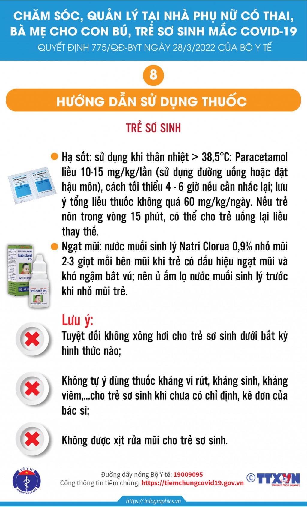 Hướng dẫn chăm sóc phụ nữ có thai, cho con bú và trẻ sơ sinh mắc COVID-19 tại nhà