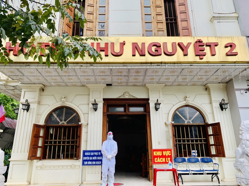 Khách sạn Như Nguyệt 2 (Yên Bái) - nơi phát hiện 5 ca mắc Covid-19 mang biến thể mới tại Ấn Độ