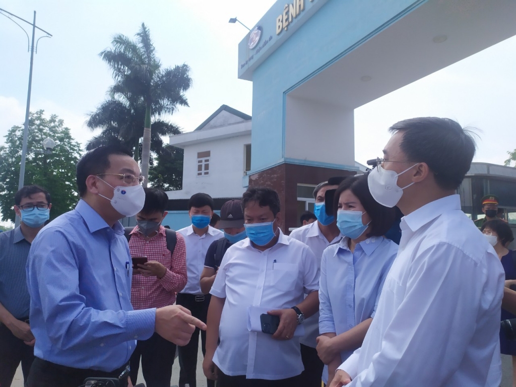 Chủ tịch UBND thành phố yêu cầu Bệnh viện K cần đảm bảo tuyệt đối tuân thủ các quy định phòng dịch Covid-19.