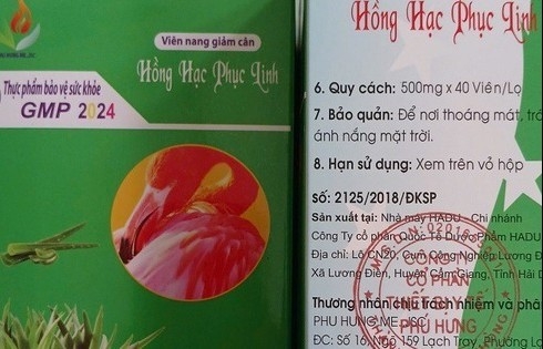 Phát hiện thuốc giảm cân chứa chất cấm gây hại