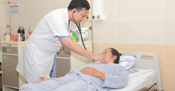 Bệnh nhân điều trị tại Bệnh viện Đa khoa Đức Giang. Ảnh: BVCC