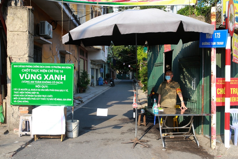 Thiết lập các khu vực vùng xanh tăng cường công tác phòng chống dịch bệnh
