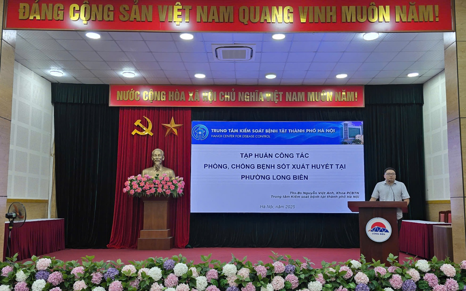 Phường Long Biên tập huấn công tác phòng, chống dịch bệnh năm 2025