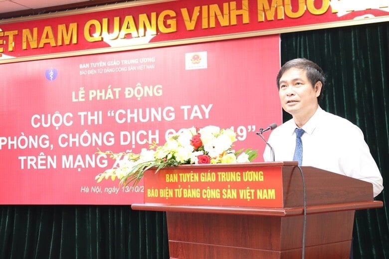 Đồng chí Phan Xuân Thủy - Phó Trưởng ban Tuyên giáo Trung ương phát biểu chỉ đạo tại Lễ phát động