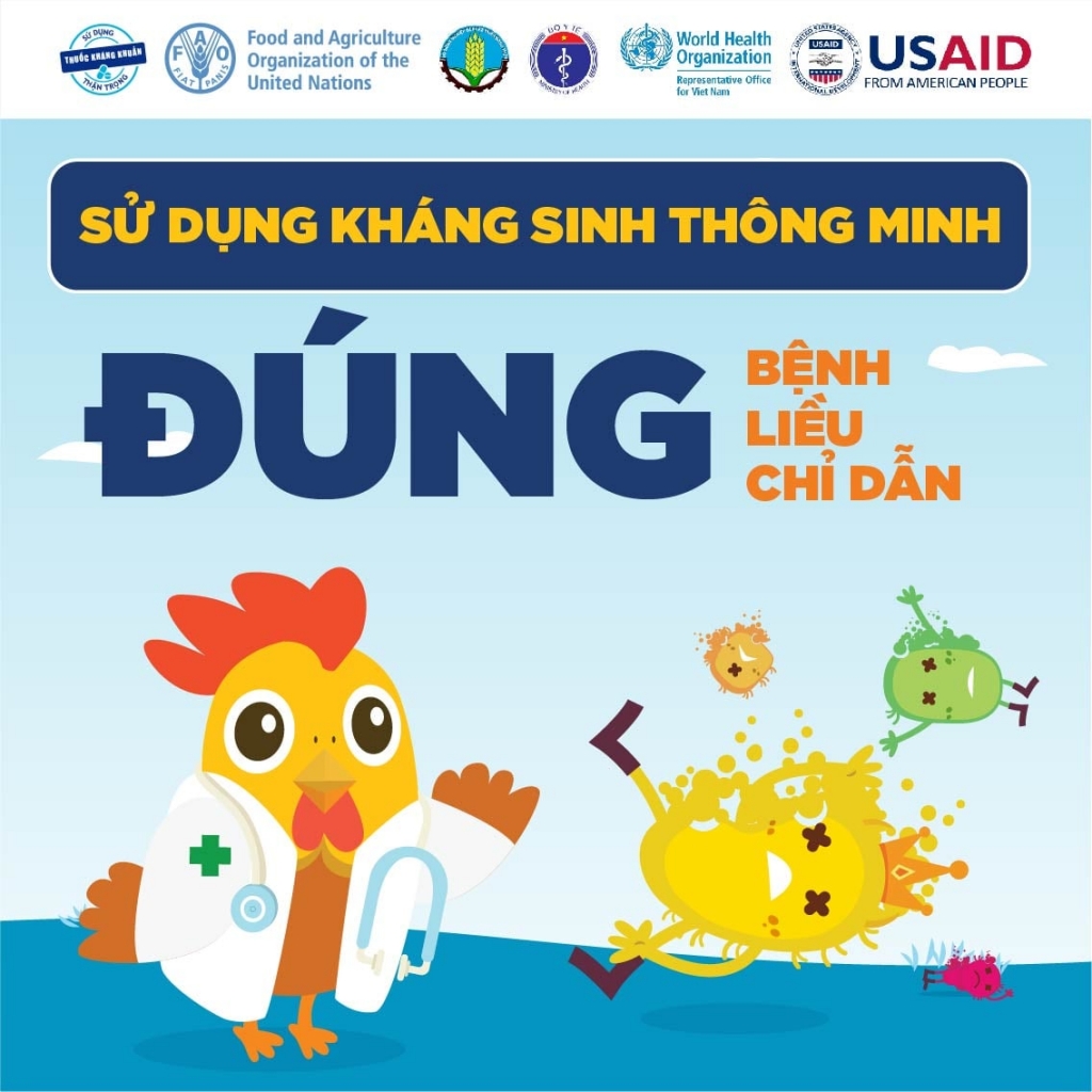 Thông điệp “Hãy dùng kháng sinh đúng cách vì tương lai của chính chúng ta”